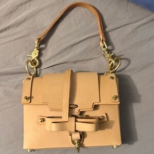 Niels Peeraer Leather Handbag